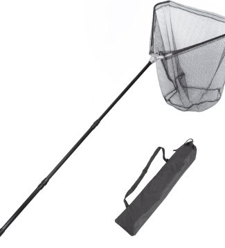 Retractable Long Landing Net - 83" Large Fishing Net Telescoping Handle, 26" Deep. with Waterproof Storage Bag